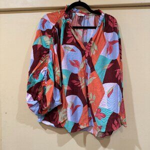 Bright Multi-Colored Women's Blouse